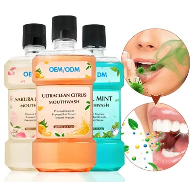 Orgainc Natural Antifúngico Enxaguante Bucal Spray em Sabor Menta Mirtilo Enxaguante Bucal Produtos de Higiene Oral Combate o Mau Hálito 250ml Enxaguatório Bucal Personalizado